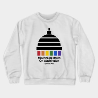 Millennium March Vintage 2000 Gay LGBT Retro Crewneck Sweatshirt